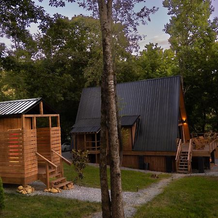 Valhalla Cabins Aframes With Hot Tubs & Sauna Cosby المظهر الخارجي الصورة