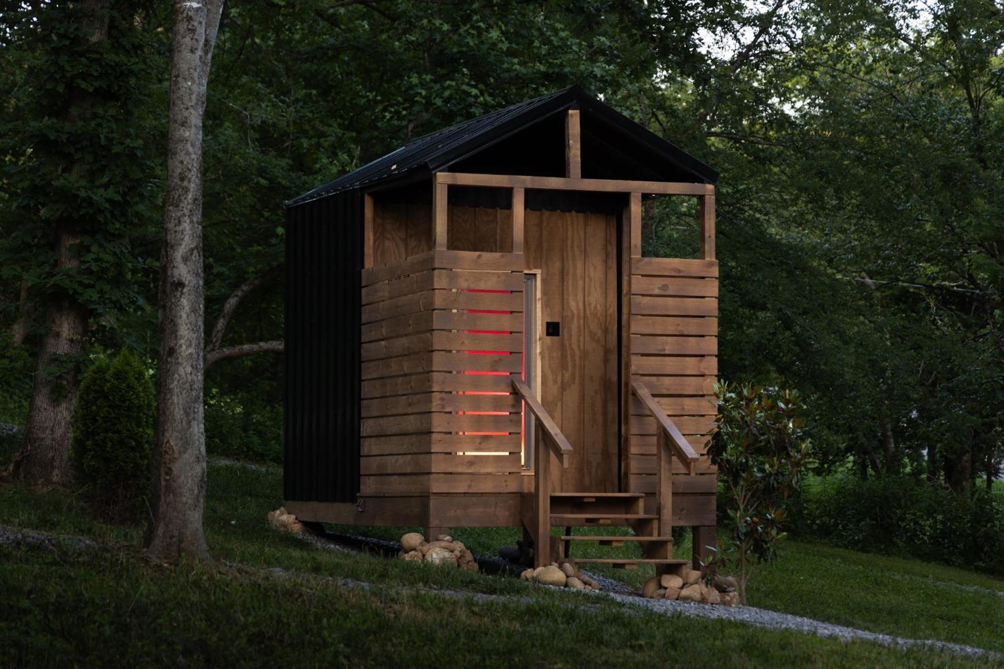 Valhalla Cabins Aframes With Hot Tubs & Sauna Cosby المظهر الخارجي الصورة